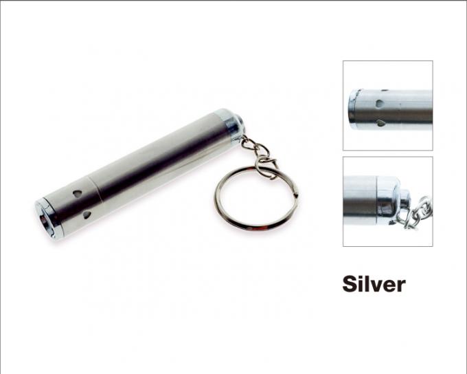 หลอดสเตนเลสสตีลเงิน UV light 3xLR44 (AG13) ปุ่มกดหางเสือ s นำแหวนพวงกุญแจไฟเป็นของขวัญของแถมพรีเมียม