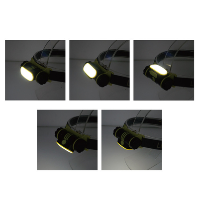 ชาร์จไฟขนาดกะทัดรัด Camping LED ไฟฉาย 2200 MAh เข็มขัดปรับ Hand Wave