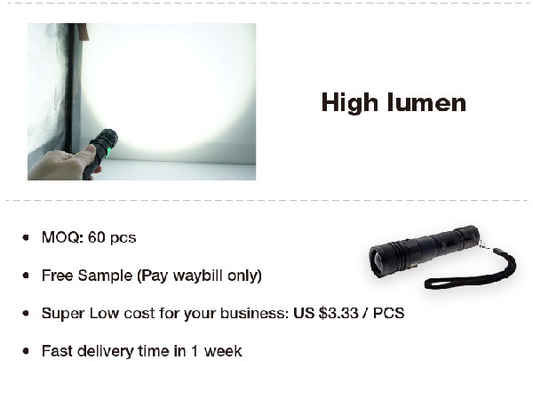 สายสะพายขนาดเล็กไฟฉายแบบชาร์จไฟได้, ไฟฉาย LED แบบชาร์จใหม่ได้