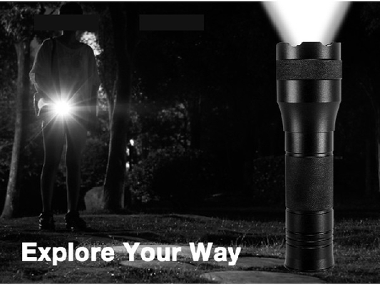EDC Waterproof Handheld Led Flashlight 164 ลูมิเนียมวัสดุอลูมิเนียมอัลลอย