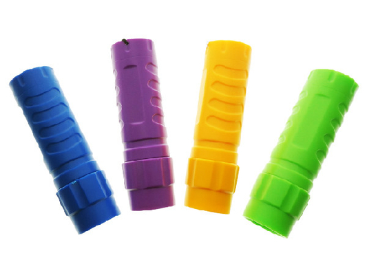 สีฟ้า / พลาสติกสีส้ม Aaa นำไฟฉาย, ไฟฉาย LED ส่งเสริมการขาย 40 ลูเมน
