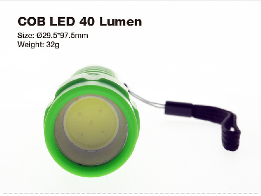 สีฟ้า / พลาสติกสีส้ม Aaa นำไฟฉาย, ไฟฉาย LED ส่งเสริมการขาย 40 ลูเมน