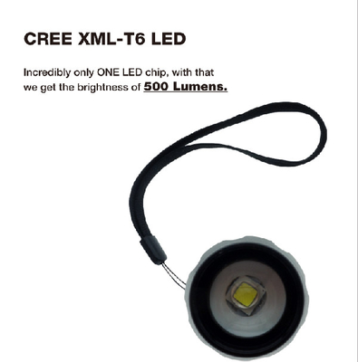 3 * แบตเตอรี่ AAA EDC ไฟฉาย LED รูปแบบ XML T6 ไฟฉายแบบโลหะ
