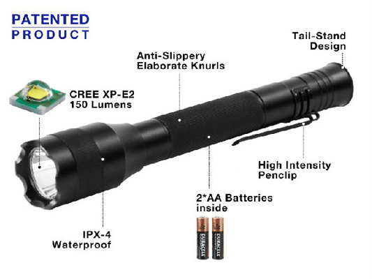 150 Lumens Stylus Led Flashlight, ความสว่างสูงนำ Pocket Pen Light