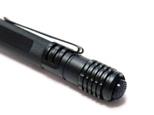 Engraved Aluminum Alloy 2AAA Tactical Pen Flashlight Flat Lens Type