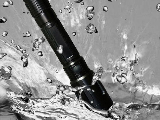A6063 Atex Law Enforcement Flashlight Led Torch High Lumen Black Color