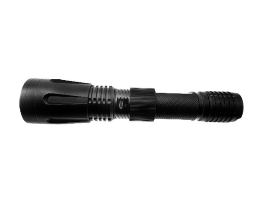 Self Defense Rechargeable LED Flashlight IPX7 Military Grade Black Color