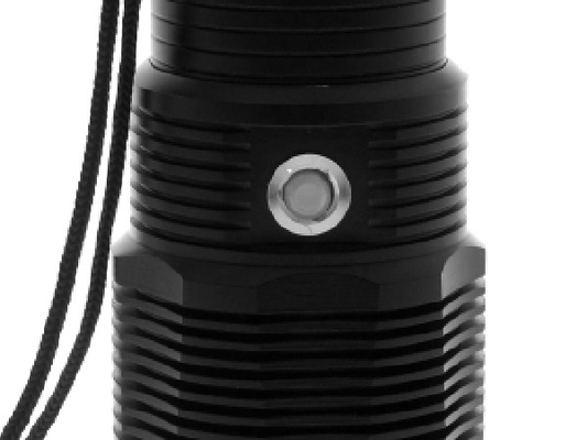 Heat Sink Li Ion Rechargeable LED Flashlight XHP 50 Bulb Aluminum Alloy Material