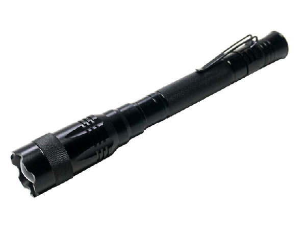 พวงกุญแจเป็นมิตรกับสิ่งแวดล้อมอลูมิเนียม 2AA แบตเตอรี่ CREE LED Porjective โลโก้ไฟฉายสำหรับ holloween
